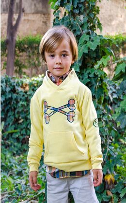 SUDADERA YELLOW HUESO