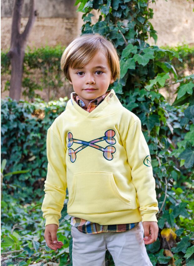 SUDADERA YELLOW HUESO