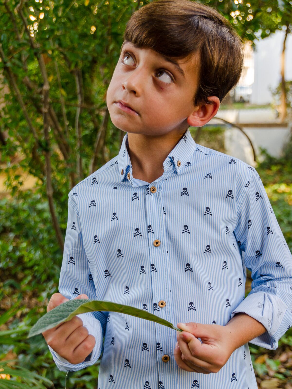 CHILD SKULL PRINTED SHIRT