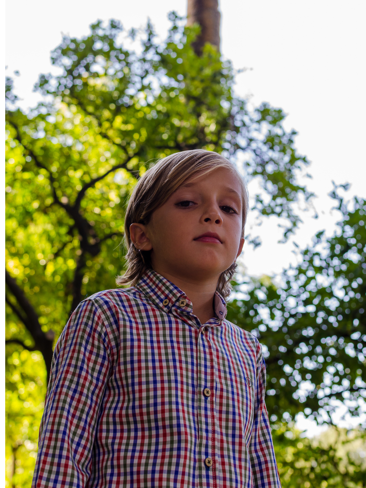 CAMISA NIÑO CUADROS MULTICOLOR