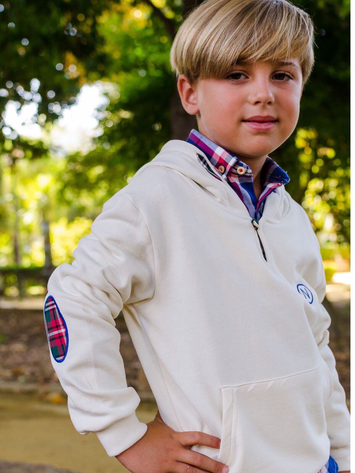 SUDADERA BEIG GALES TARTAR 