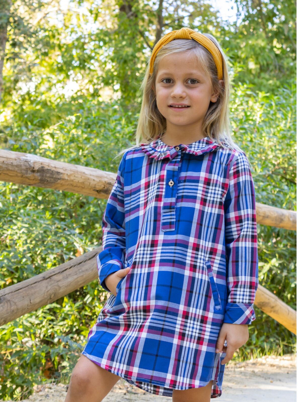 VESTIDO CAMISERA CUADROS TARTAN 