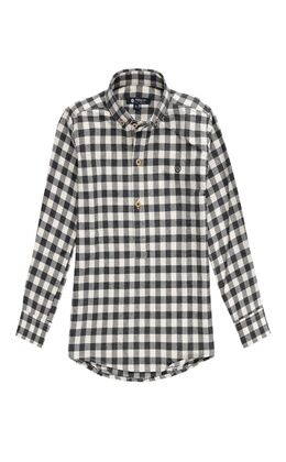 BOY'S BLACK VICHY SHIRT