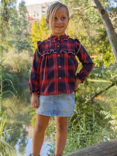 CAMISA NIÑA VOLANTES 
