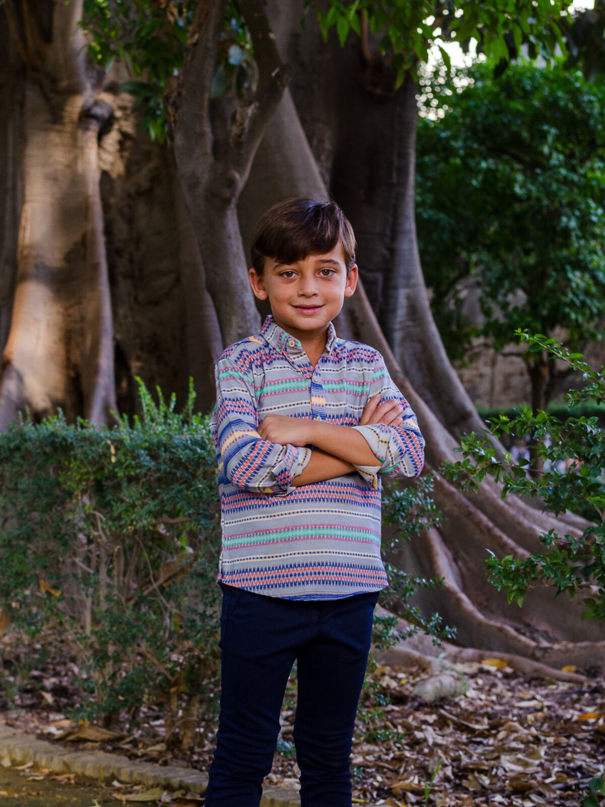 CAMISA NIÑO ÉTNICA  AZUL 