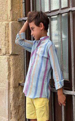 BOY'S SHIRT STRIPES COLORS