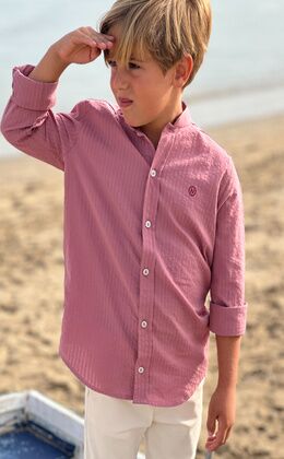 CHILDREN'S SHIRT LIGHT CORAL