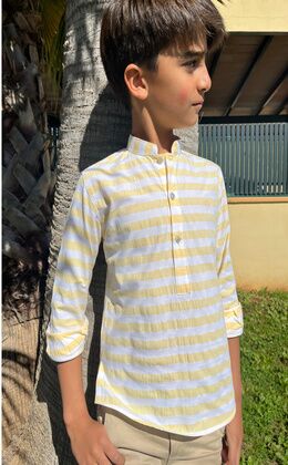 CAMISA AMARILLA RAYAS
