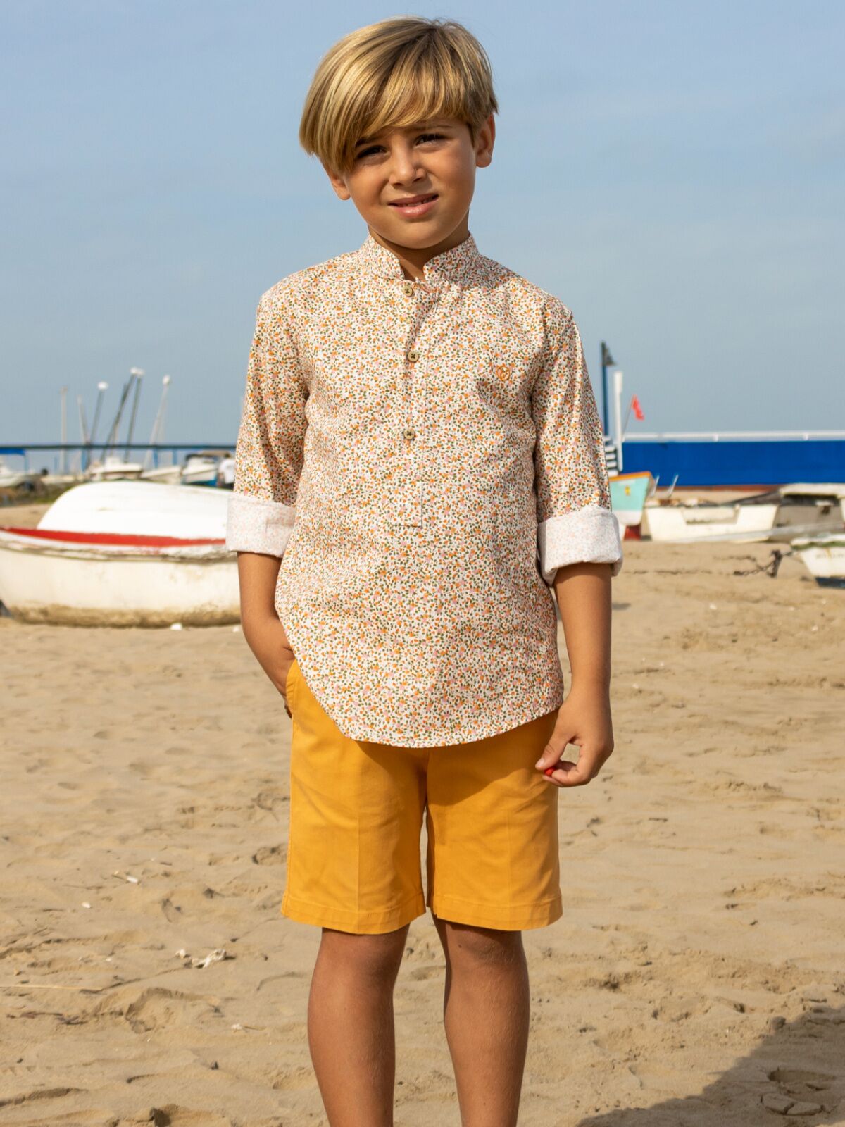 MUSTARD BOY'S SHORTS