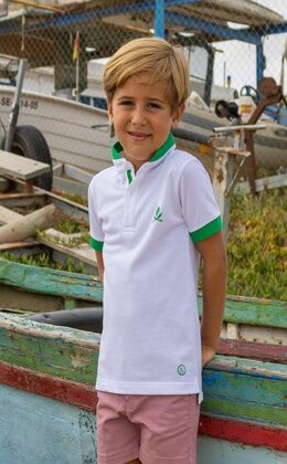 MAO COLLAR POLO SHIRT PRINTED