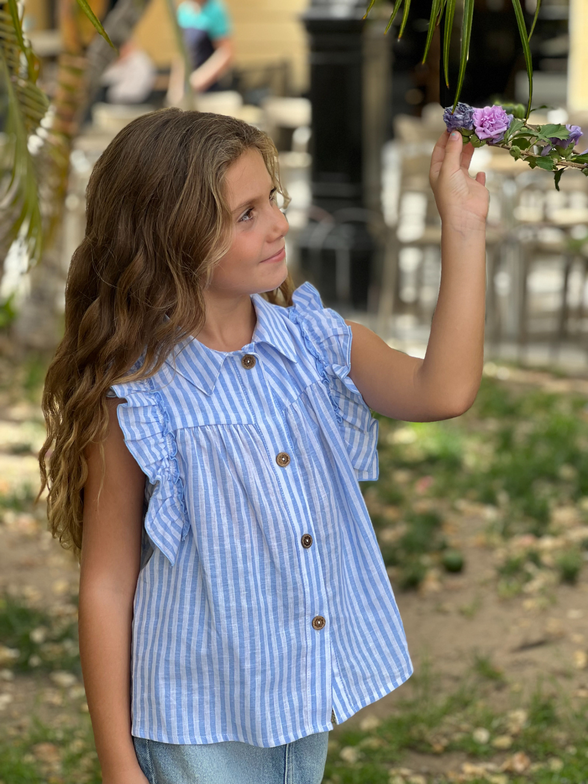 GIRL'S STRIPED SHIRT