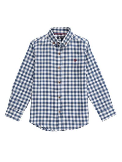 CAMISA CUADROS VICHY AZUL 