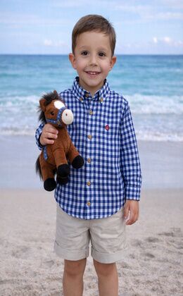 BLUE VICHY CHECK SHIRT 