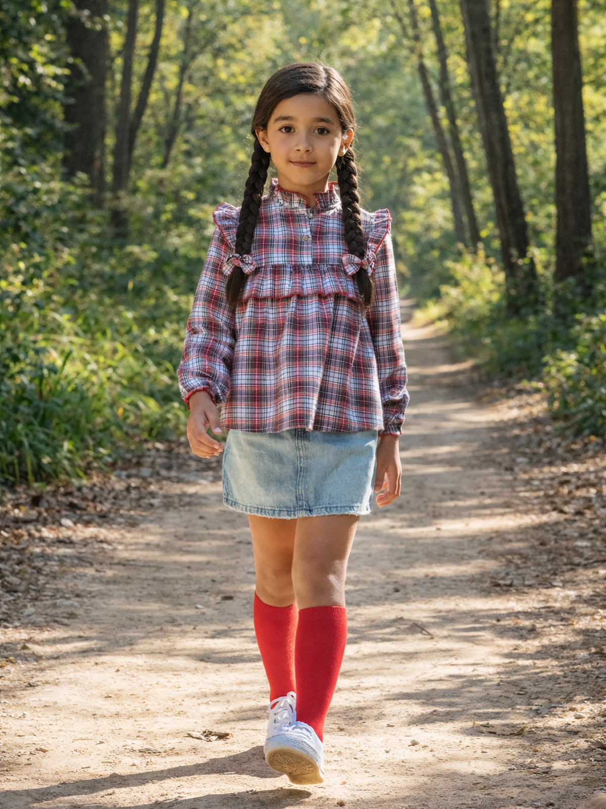 CAMISA NIÑA CUADROS ESCOCÉS