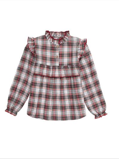 CAMISA NIÑA CUADROS ESCOCÉS