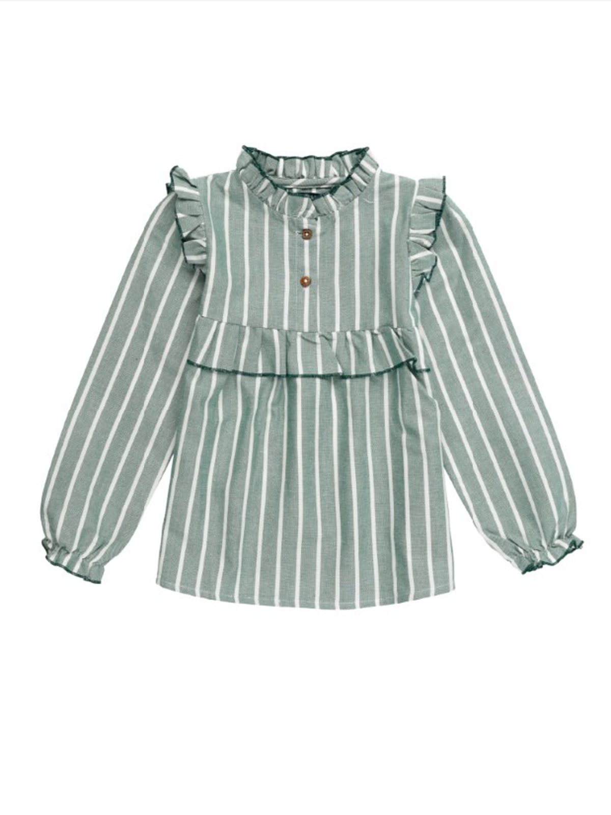 CAMISA NIÑA RAYAS GREEN