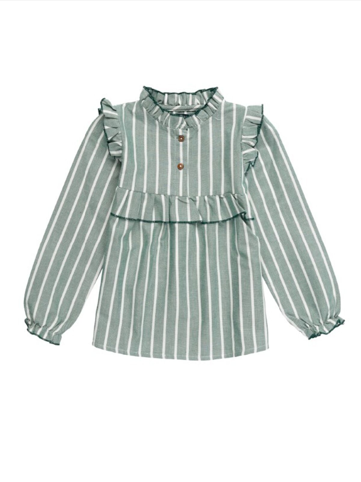 CAMISA NIÑA RAYAS GREEN