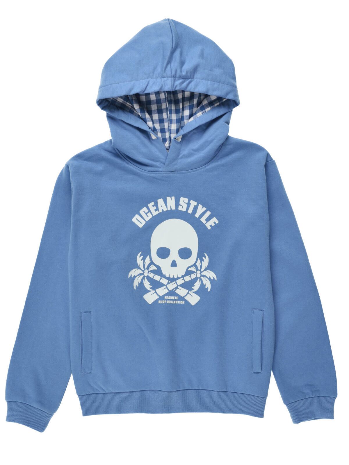 SUDADERA NIÑO AZUL OCEAN STYLE CALAVERA