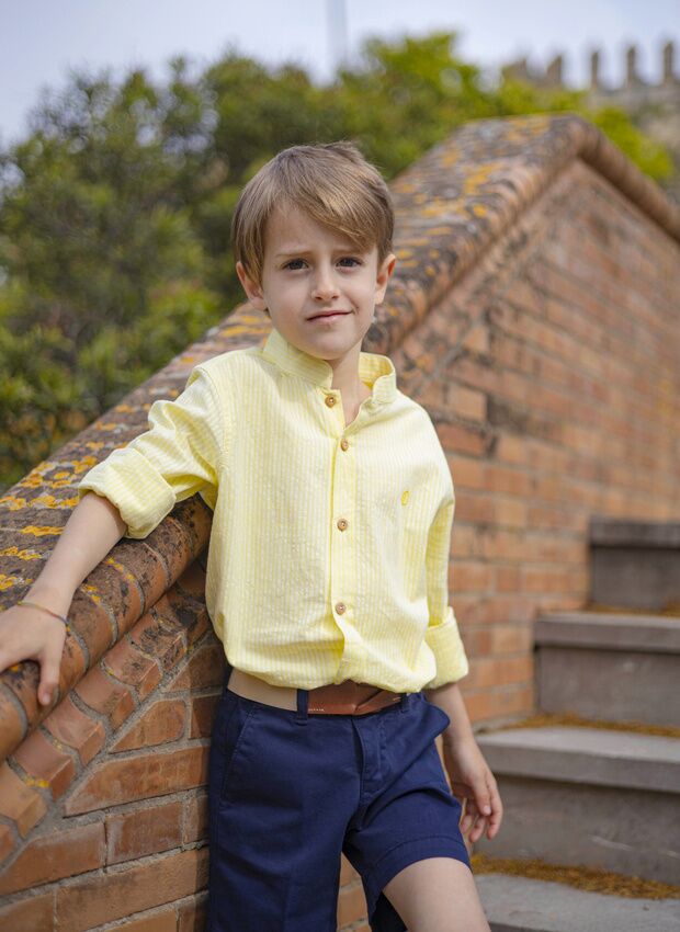 YELLOW COTTON SHIRT