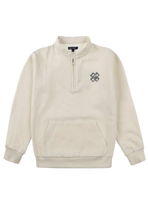 SUDADERA UNIXES MARFIL VICHY VERDE