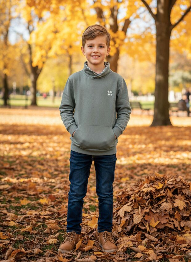 SUDADERA UNISEX VERDE