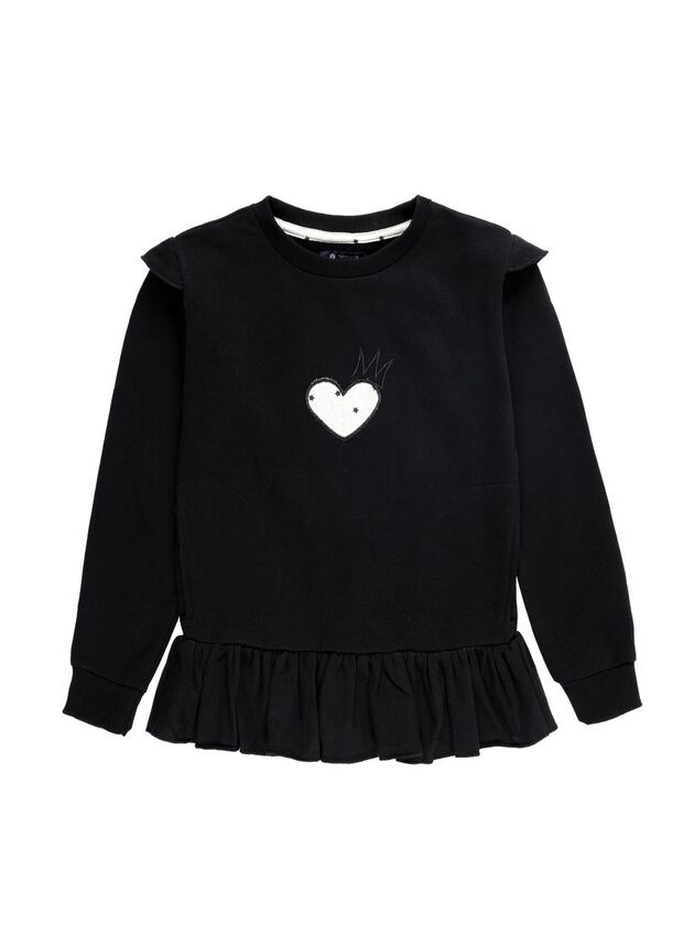 SUDADERA NIÑA NEGRA ESTRELLAS