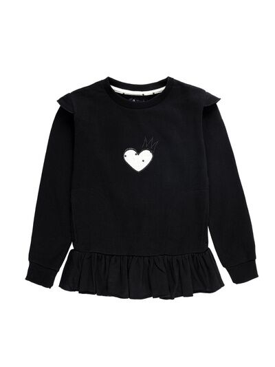 SUDADERA NIÑA NEGRA ESTRELLAS