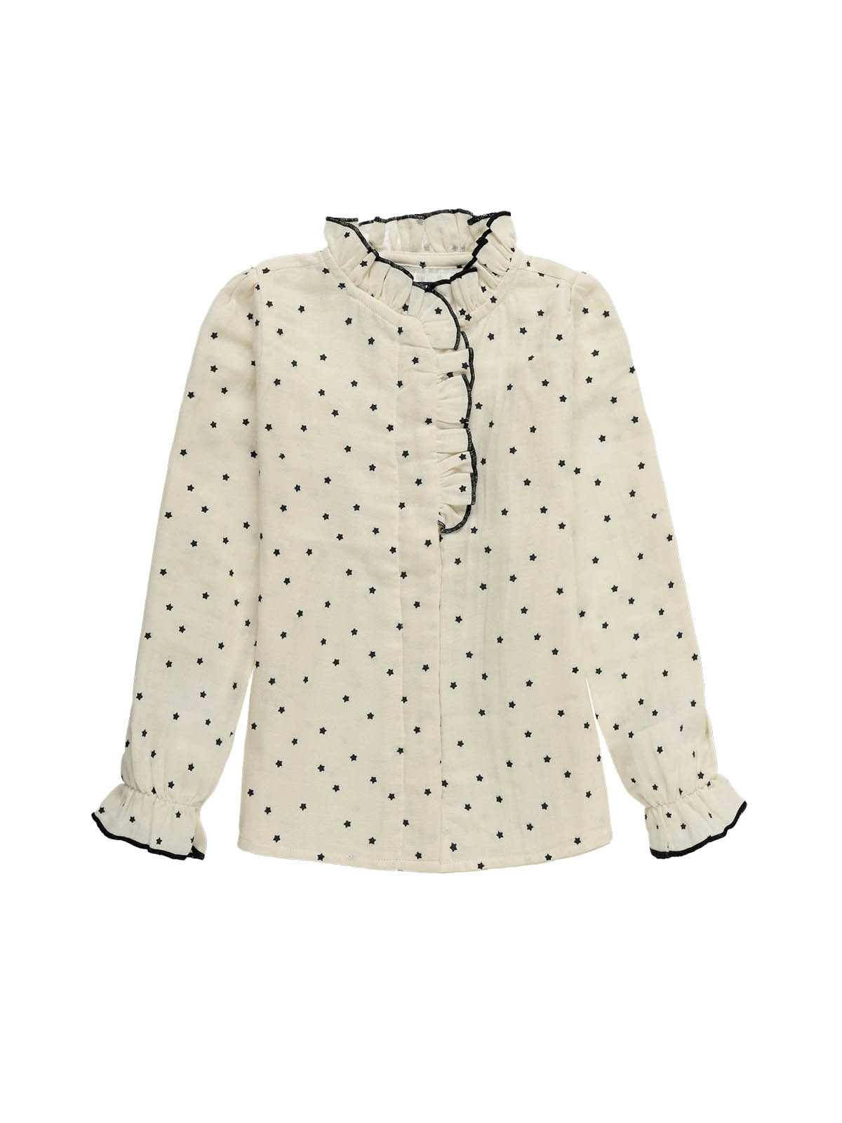 CAMISA NIÑA BEIGE CON ESTRELLITAS