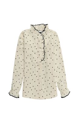 CAMISA NIÑA BEIGE CON ESTRELLITAS