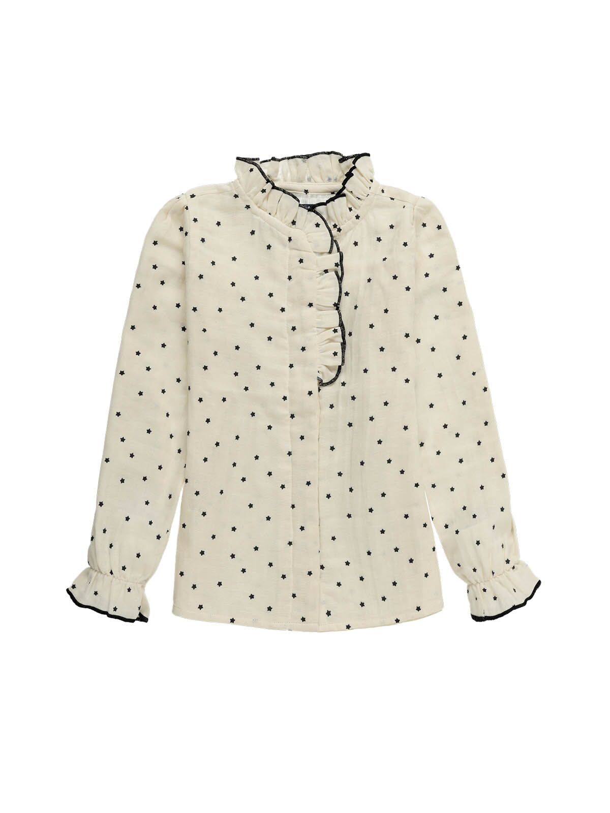 CAMISA NIÑA BEIGE CON ESTRELLITAS