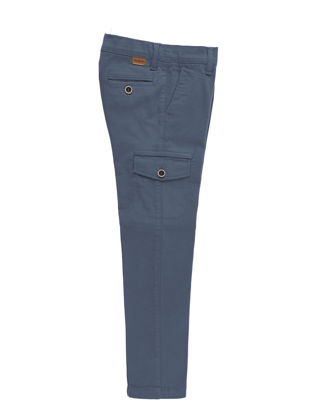 PANTALON CHINO CARGO PETROLEO 130