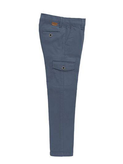 PANTALON CHINO CARGO PETROLEO 130