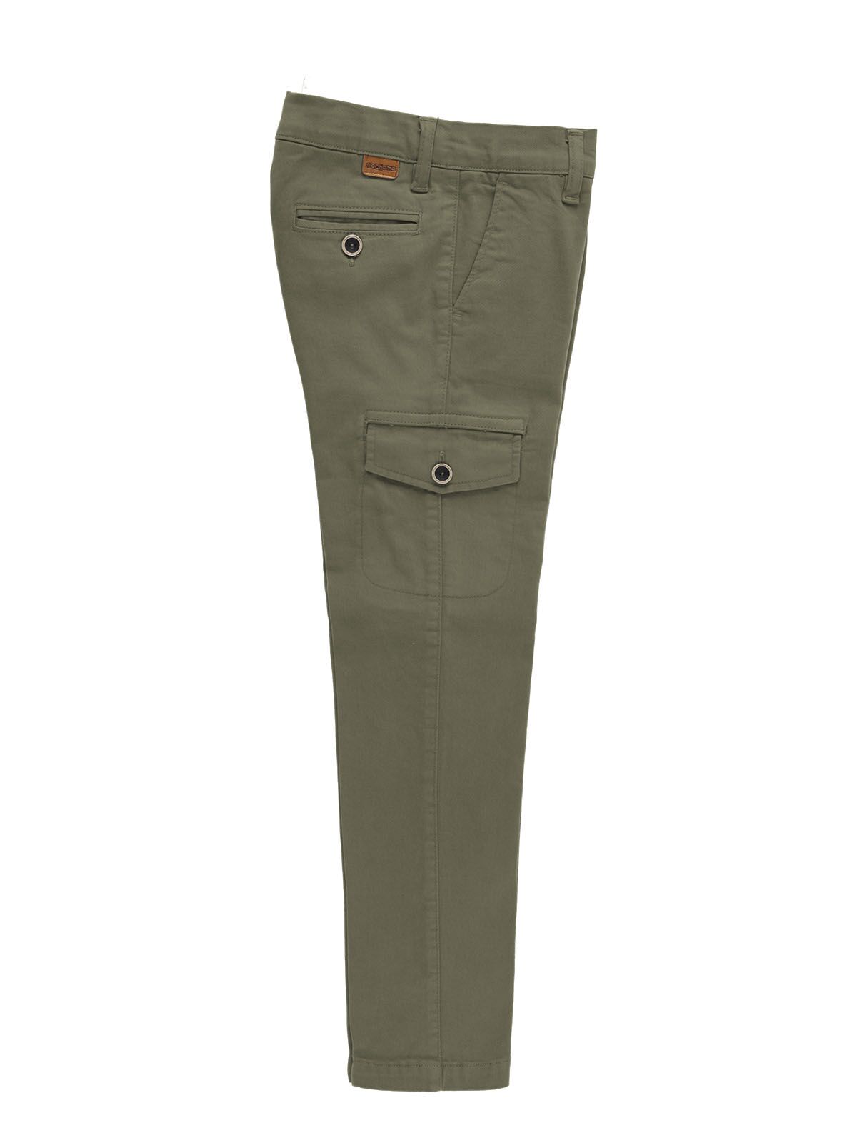 PANTALON CHINO CARGO VERDE CAZA 670