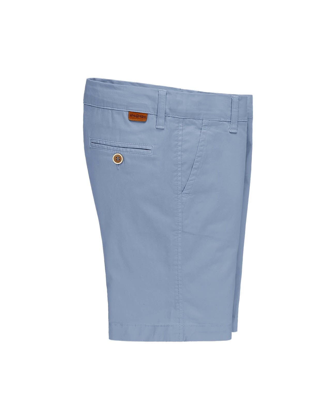 PANTALON CORTO BERMUDA ALGODON CELESTE