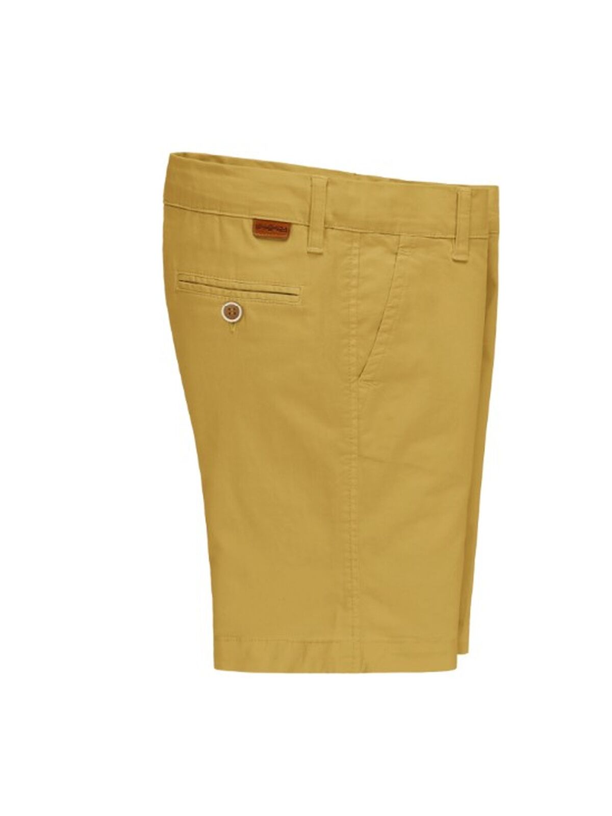 PANTALON CORTO BERMUDA ALGODON MOSTAZA