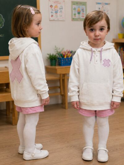 SUDADERA BLANCA CRUZ RAYAS ROSAS
